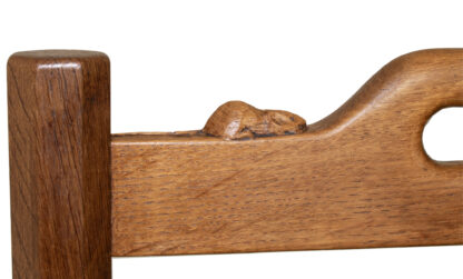 ROBERT MOUSEMAN THOMPSON OAK MAGAZINE RACK - Image 14