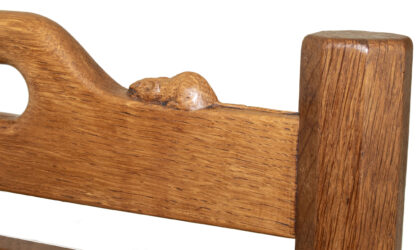 ROBERT MOUSEMAN THOMPSON OAK MAGAZINE RACK - Image 15
