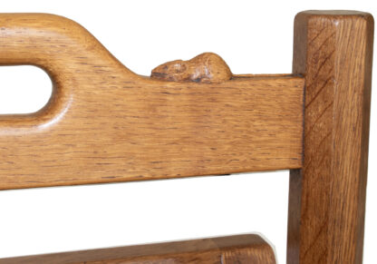 ROBERT MOUSEMAN THOMPSON OAK MAGAZINE RACK - Image 16