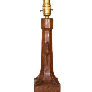 ROBERT MOUSEMAN THOMPSON CLASSIC OAK TABLE LAMP
