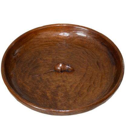 ROBERT MOUSEMAN THOMPSON OAK ADZED FRUIT BOWL