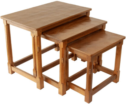ROBERT MOUSEMAN THOMPSON NEST OF TABLES - Image 4