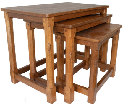 ROBERT MOUSEMAN THOMPSON NEST OF TABLES - Image 6