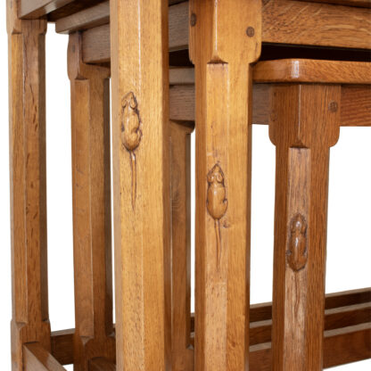 ROBERT MOUSEMAN THOMPSON NEST OF TABLES - Image 7