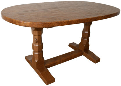 R0BERT MOUSEMAN THOMPSON BURR OAK DINING TABLE - Image 2