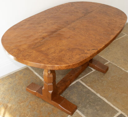 R0BERT MOUSEMAN THOMPSON BURR OAK DINING TABLE - Image 4