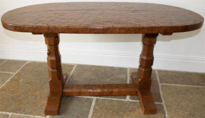 R0BERT MOUSEMAN THOMPSON BURR OAK DINING TABLE - Image 7