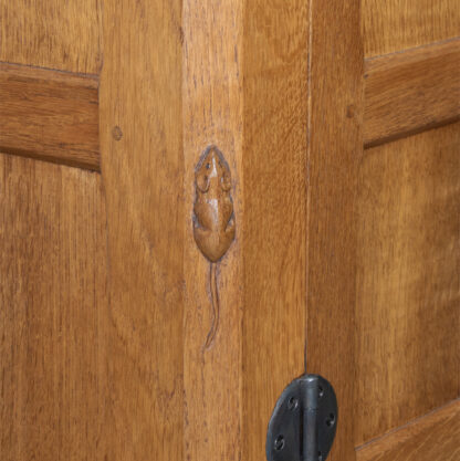 ROBERT MOUSEMAN THOMPSON OAK ADZED TOP SIDEBOARD - Image 11