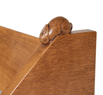 PETER RABBITMAN HEAP OF WETWANG OAK ADZED BOOK TROUGH - Image 11