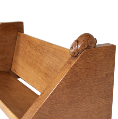 PETER RABBITMAN HEAP OF WETWANG OAK ADZED BOOK TROUGH - Image 12