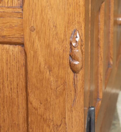 ROBERT MOUSEMAN THOMPSON OAK ADZED TOP SIDEBOARD - Image 14