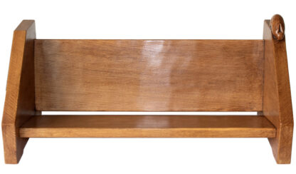 PETER RABBITMAN HEAP OF WETWANG OAK ADZED BOOK TROUGH - Image 3