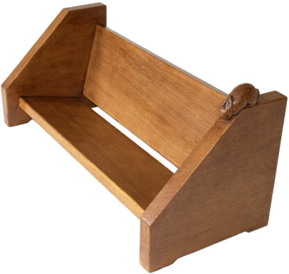 PETER RABBITMAN HEAP OF WETWANG OAK ADZED BOOK TROUGH - Image 4