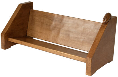 PETER RABBITMAN HEAP OF WETWANG OAK ADZED BOOK TROUGH - Image 5