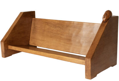 PETER RABBITMAN HEAP OF WETWANG OAK ADZED BOOK TROUGH - Image 6