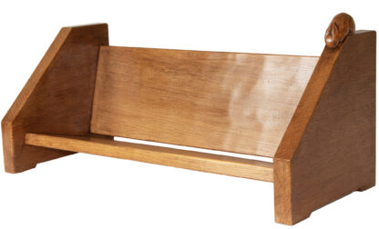 PETER RABBITMAN HEAP OF WETWANG OAK ADZED BOOK TROUGH - Image 9