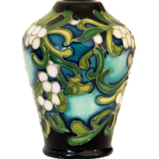 MOORCROFT MISTLETOE PATTERN MINIATURE VASE