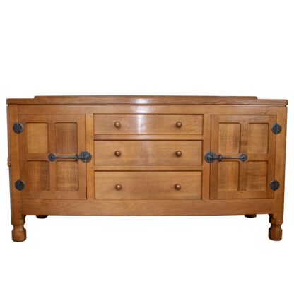 ROBERT MOUSEMAN THOMPSON OAK ADZED TOP SIDEBOARD