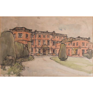 DOUGLAS PITTUCK WATERCOLOUR OF NEWBY HALL, RIPON