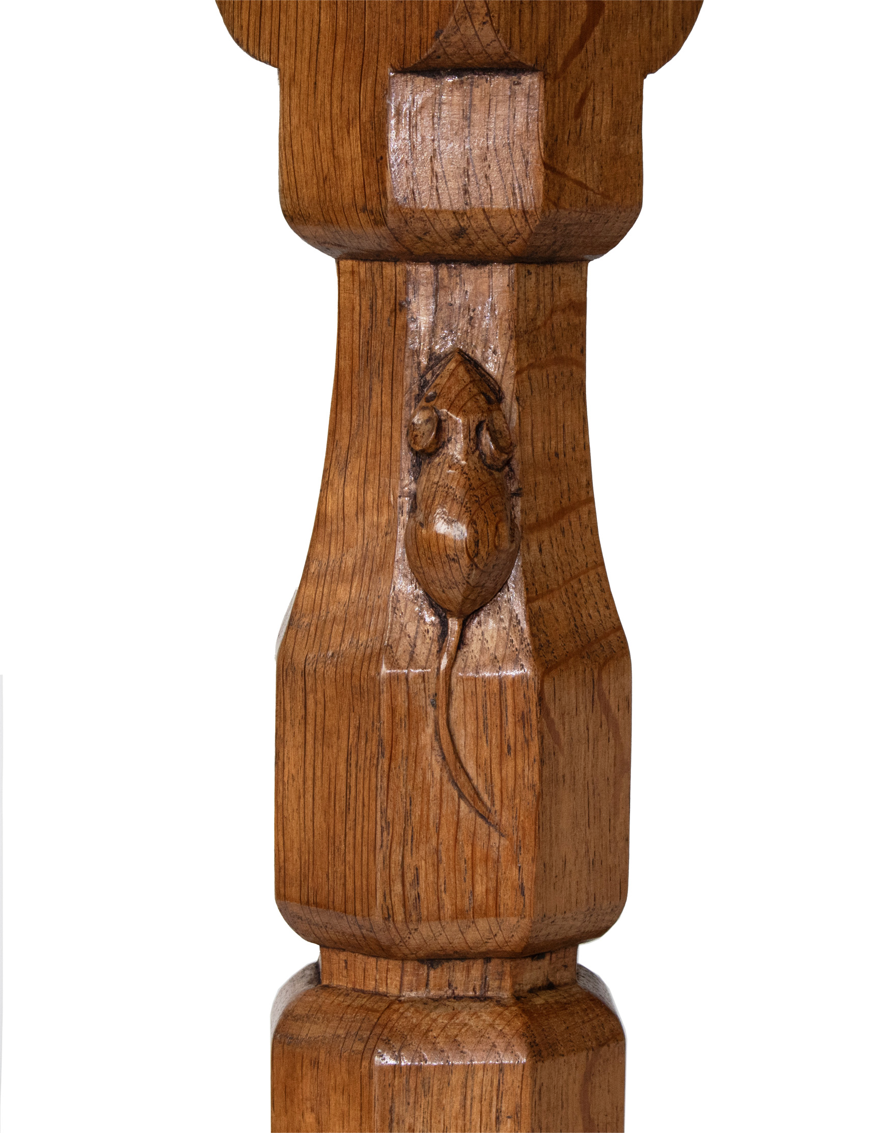 ROBERT MOUSEMAN THOMPSON 3 FOOT OAK RECTANGULAR COFFEE TABLE - Image 12