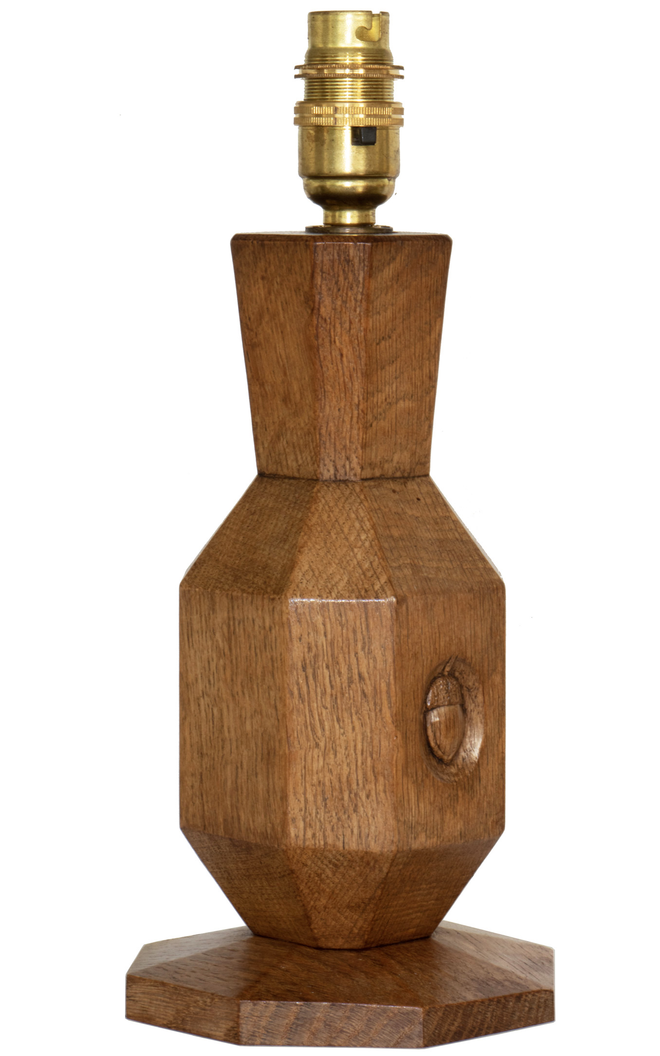 ALAN 'ACORNMAN' GRAINGER OAK TABLE LAMP - Image 3