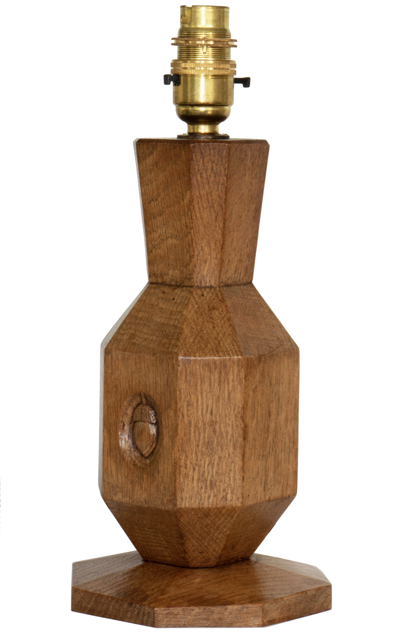 ALAN 'ACORNMAN' GRAINGER OAK TABLE LAMP - Image 4