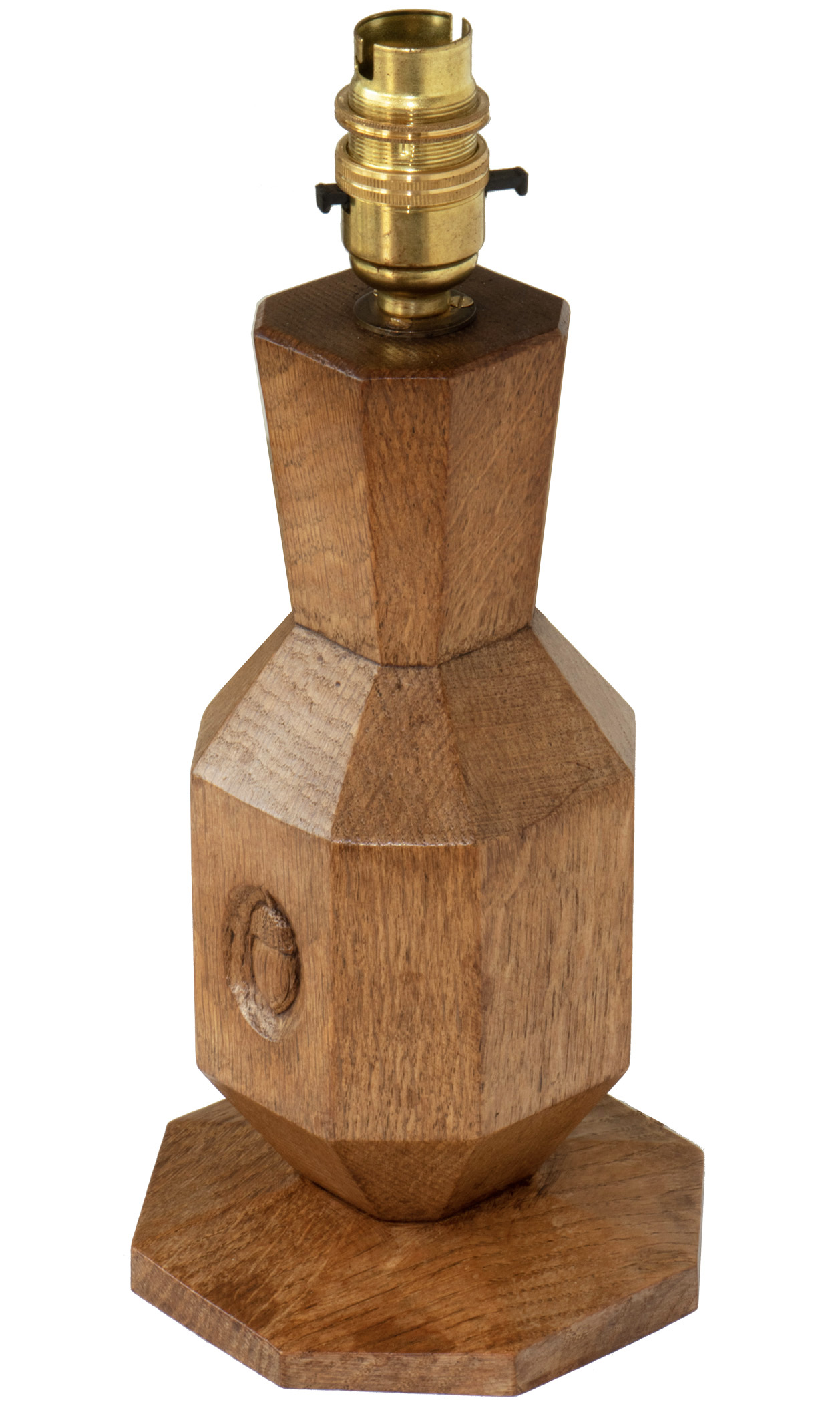ALAN 'ACORNMAN' GRAINGER OAK TABLE LAMP - Image 5