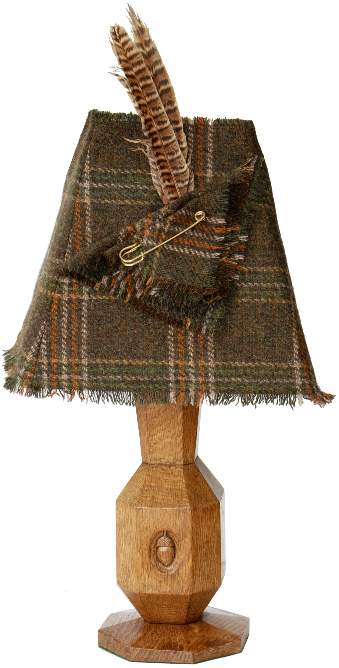 ALAN 'ACORNMAN' GRAINGER OAK TABLE LAMP - Image 6