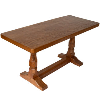 ROBERT MOUSEMAN THOMPSON 3 FOOT OAK RECTANGULAR COFFEE TABLE