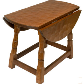 SID POLLARD ADZED OAK DROP-LEAF TABLE