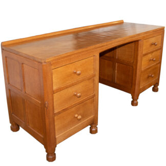 ROBERT MOUSEMAN THOMPSON ADZED OAK DESK