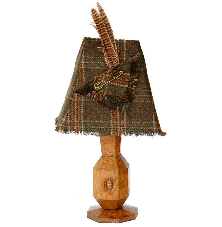 ALAN 'ACORNMAN' GRAINGER OAK TABLE LAMP