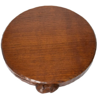 A ROBERT MOUSEMAN THOMPSON OAK CAKE STAND