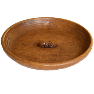 ROBERT MOUSEMAN THOMPSON OAK FRUIT BOWL