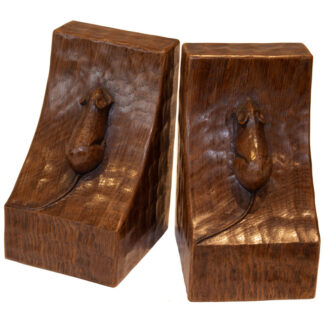 ROBERT MOUSEMAN THOMPSON OAK 1960s  BOOK ENDS