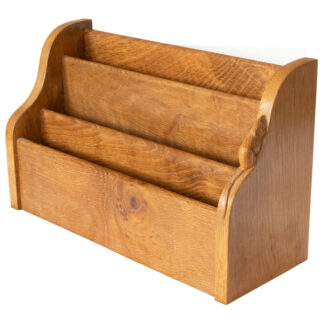 ROBERT MOUSEMAN THOMPSON OAK LETTER RACK