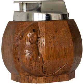 ROBERT MOUSEMAN THOMPSON OAK TABLE LIGHTER