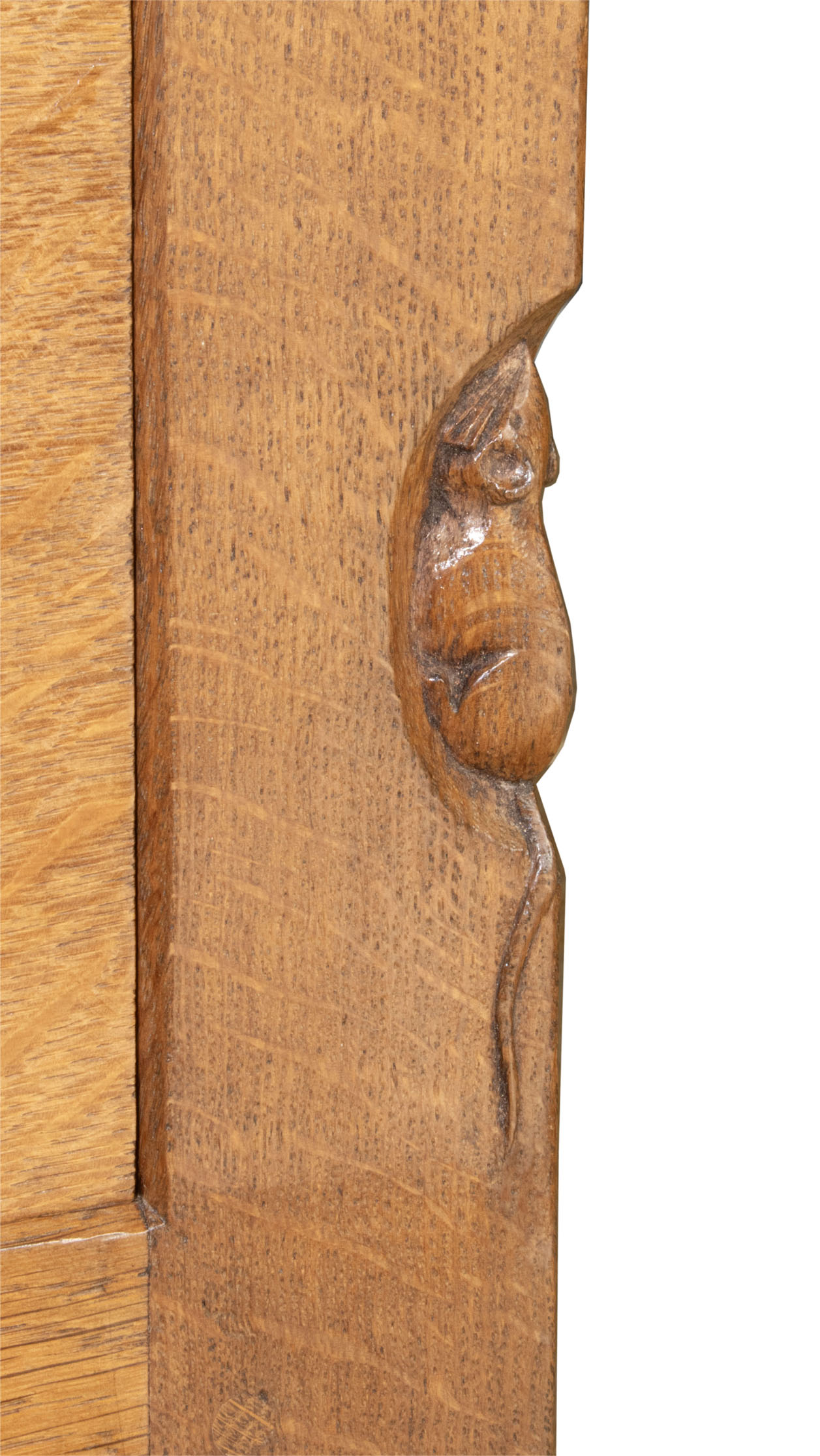 ROBERT MOUSEMAN THOMPSON VINTAGE ADZED OAK TALLBOY/AUMBREY - Image 12