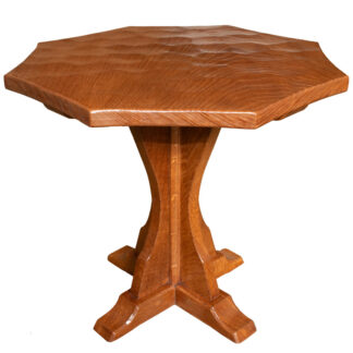 SID POLLARD ADZED OAK OCTAGONAL COFFEE TABLE