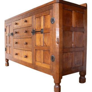 ROBERT MOUSEMAN THOMPSON CLASSIC ADZED OAK SIDEBOARD