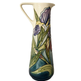 MOORCROFT IRIS JUG DESIGNED BY RACHEL BISHOP