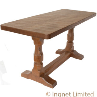 ROBERT MOUSEMAN THOMPSON OAK ADZED COFFEE TABLE