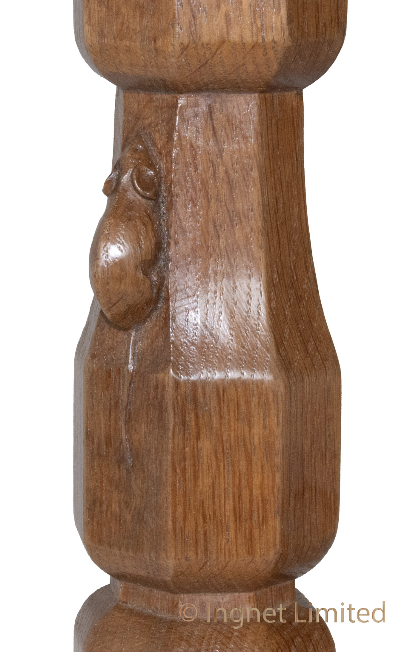 ROBERT MOUSEMAN THOMPSON OAK ADZED COFFEE TABLE - Image 9