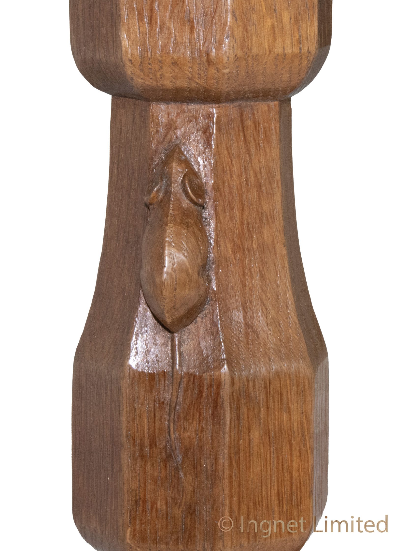 ROBERT MOUSEMAN THOMPSON OAK ADZED COFFEE TABLE - Image 10