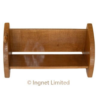 ROBERT MOUSEMAN THOMPSON VINTAGE ADZED BOOK TROUGH