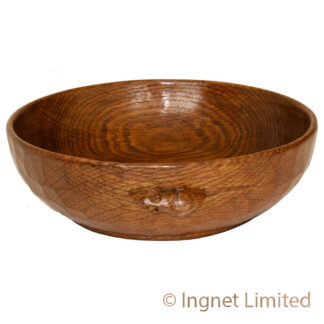 ROBERT MOUSEMAN THOMPSON VINTAGE OAK FRUIT BOWL