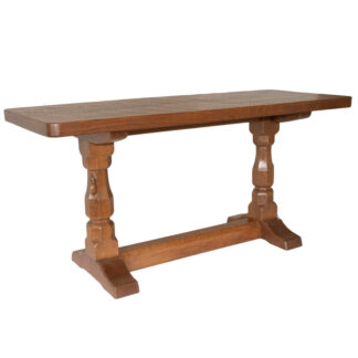 ROBERT MOUSEMAN THOMPSON OAK ADZED COFFEE TABLE