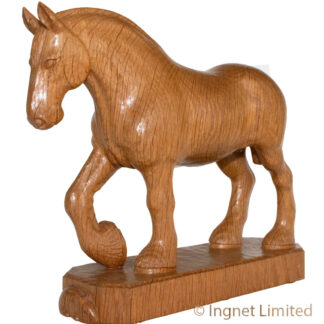 ROBERT MOUSEMAN THOMPSON CARVED SHIRE HORSE