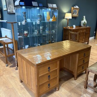 ROBERT MOUSEMAN THOMPSON RARE LARGE DOUBLE SIDED PARTNERS DESK