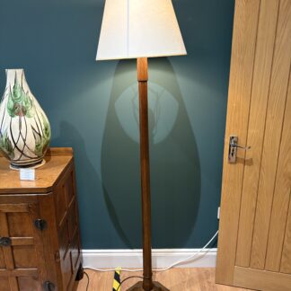 WILFRED SQUIRRELMAN HUTCHINSON OAK STANDARD LAMP